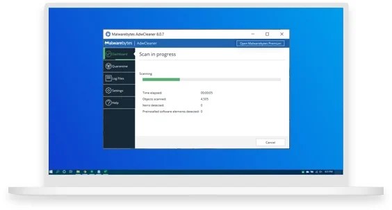 Removes adware and unwanted programs
