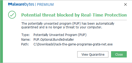 block PUP.Optional.BundleInstaller